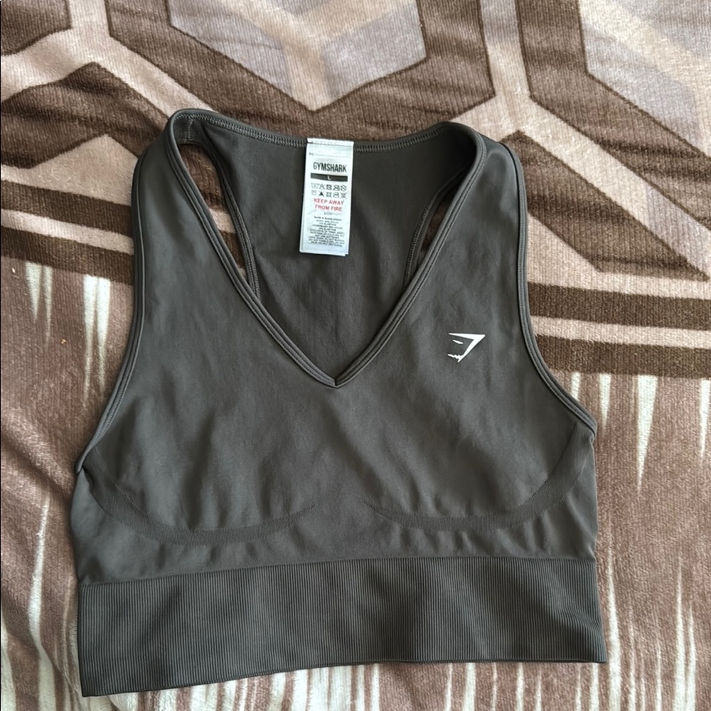 Gymshark Women's olive green Sports Bra